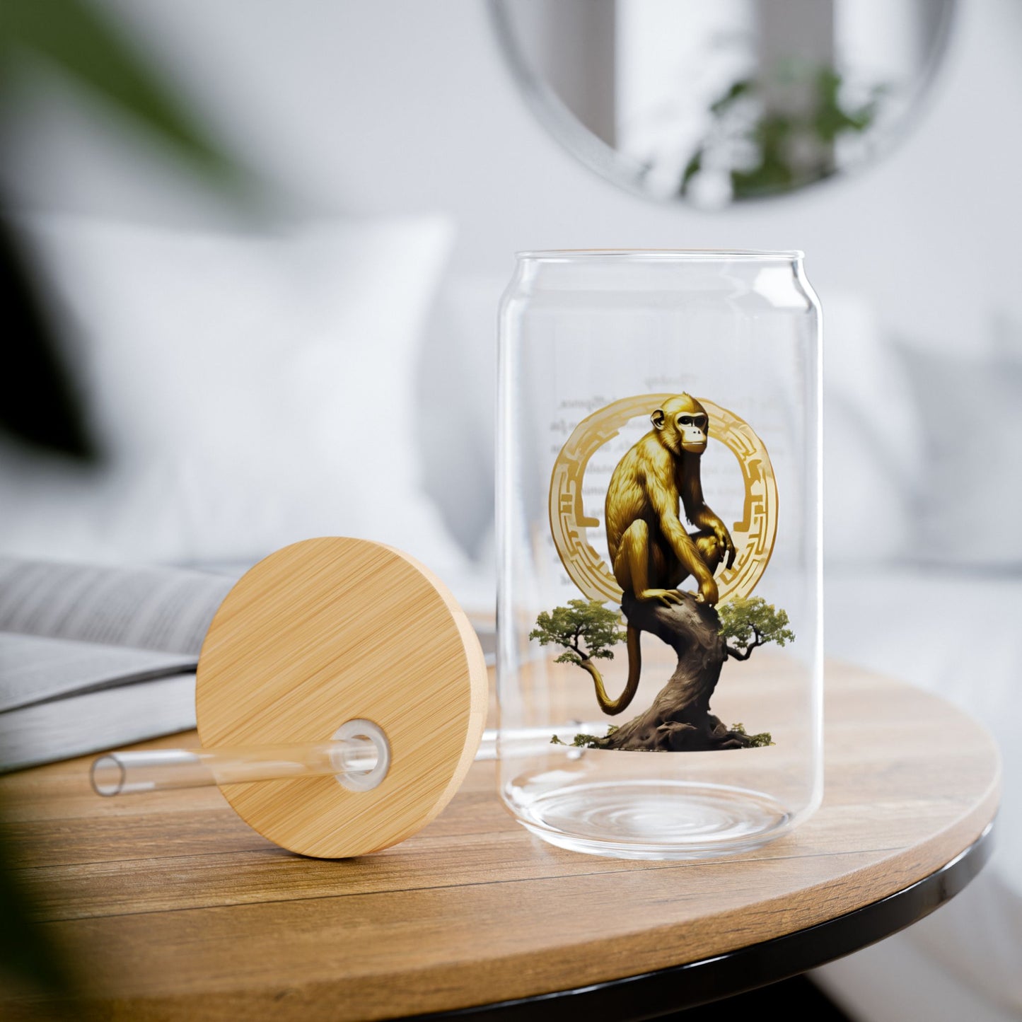 Born in the Year of the Monkey • Celebrate Your Wit & Charm with your own Sipper Glass, 16oz