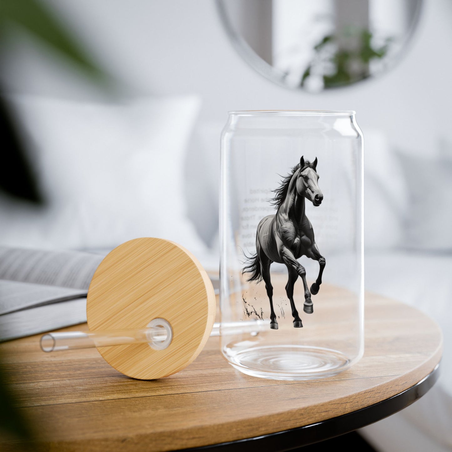 Horse Sipper Glass Chinese Horoscope 16oz