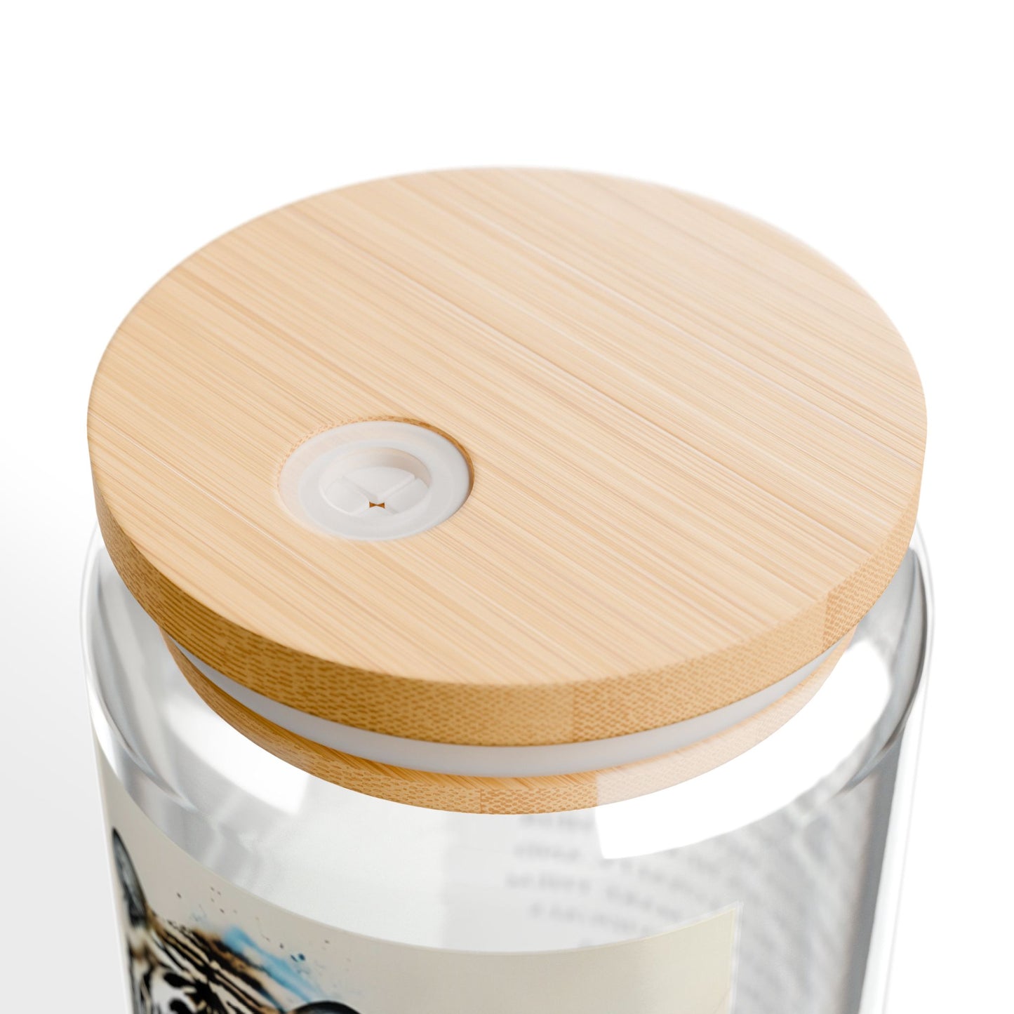 Tiger Zodiac 16oz Sipper Glass – Chinese Horoscope Gift, Tiger Personality Traits Print, Astrology Cup with Bamboo Lid & Straw