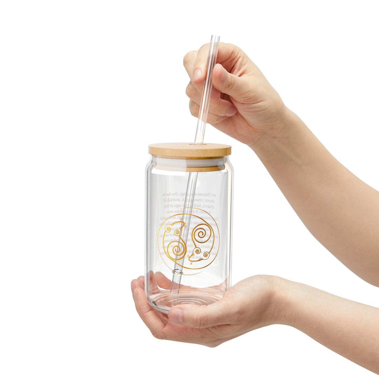 Rat Chinese Zodiac 16oz Sipper Glass – Clever & Charming Design