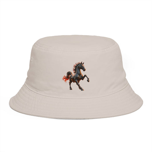 Wear the Spirit of the Fire Horse with this Wild Spirit Horse Bucket Hat