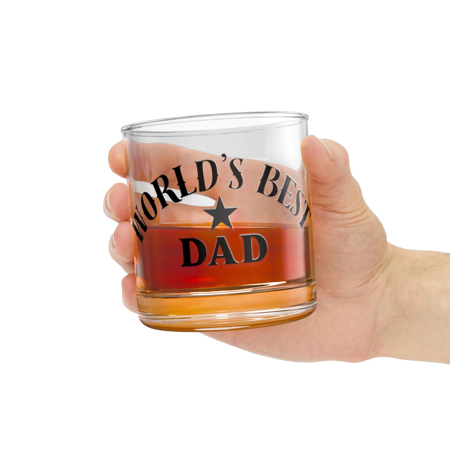 World’s Best Dad Personalized Whiskey Glass 🥃
