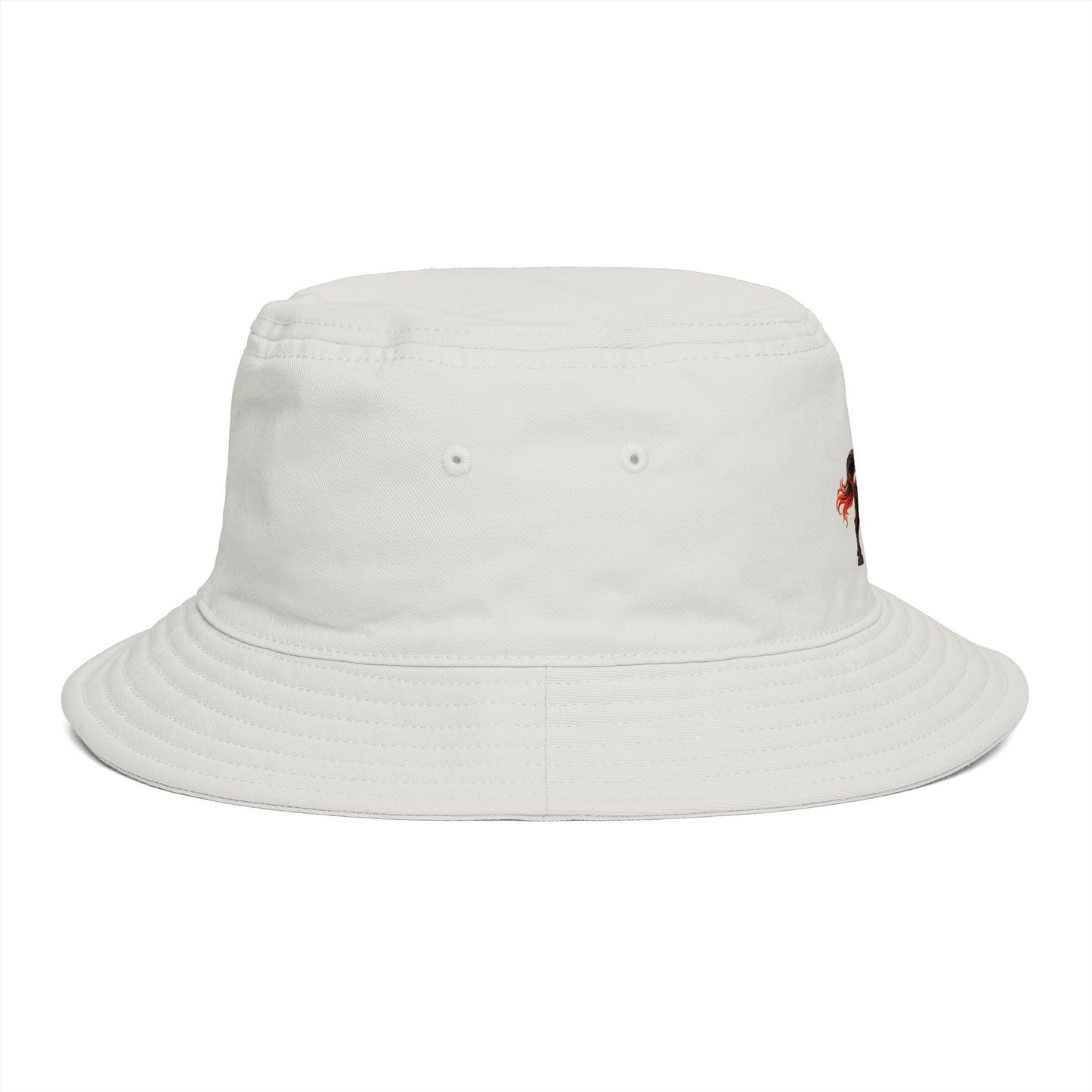 Horse Copy of Equestrian Horse Bucket Hat — Vintage Running Stallion Embroidered Hat