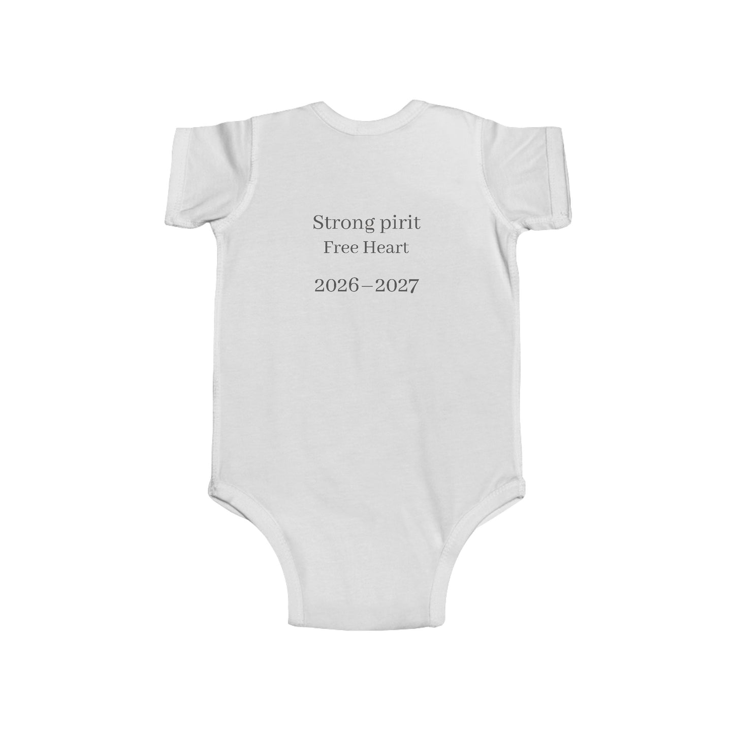 Born To Run Fire Horse Baby Onesie (2026–2027) – Personalized Zodiac Keepsake