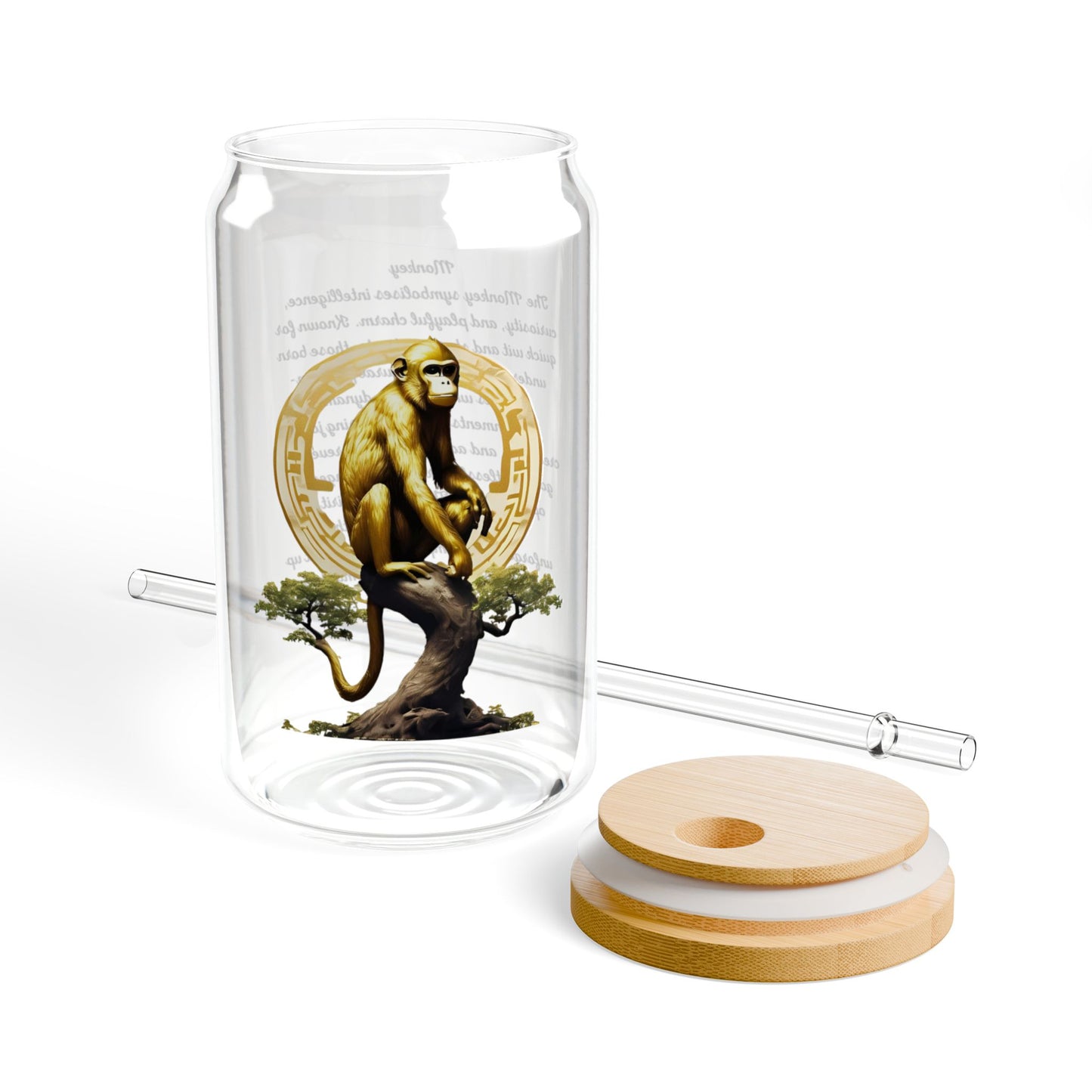 Born in the Year of the Monkey • Celebrate Your Wit & Charm with your own Sipper Glass, 16oz