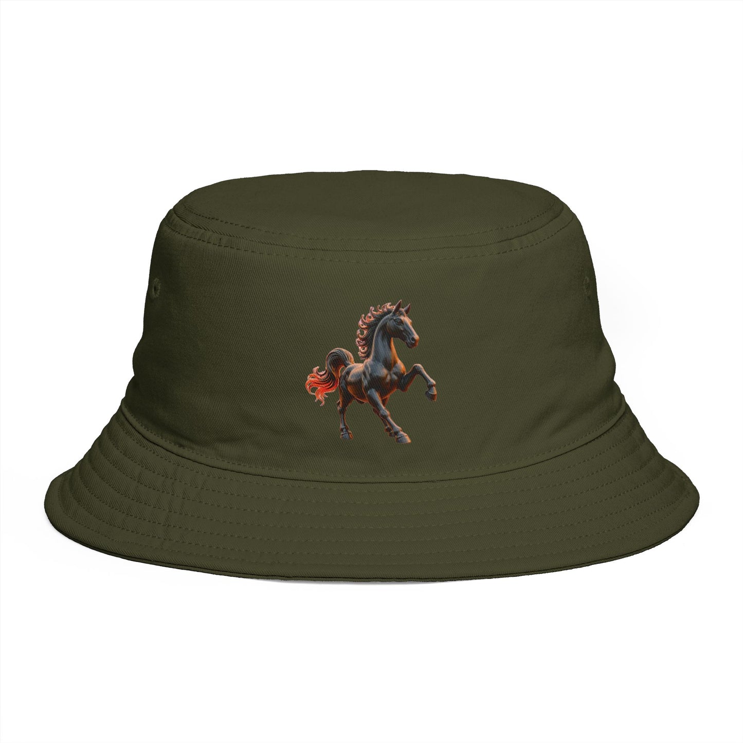 Wear the Spirit of the Fire Horse with this Wild Spirit Horse Bucket Hat